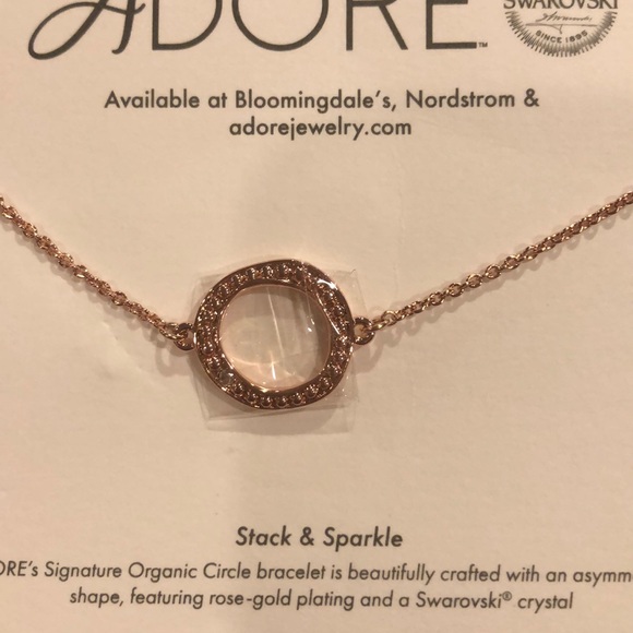 Adore Swarovski rose gold necklace - Picture 4 of 4